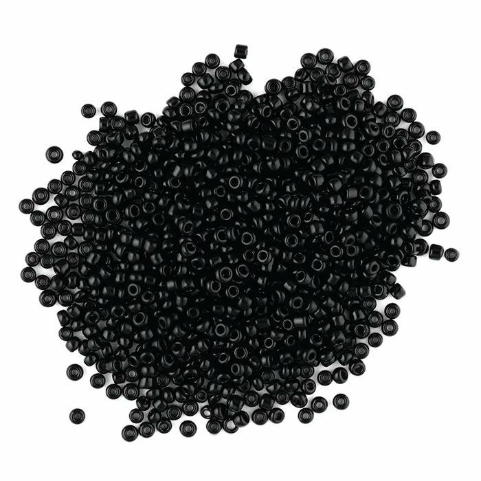 Seed Beads |   1.8Mm Black Colour Glass Seed Beads Jewellery Making Supplies Seed Beads