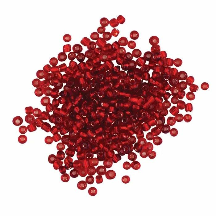 Seed Beads |   1.8Mm Red Colour Glass Seed Beads Jewellery Making Supplies Seed Beads