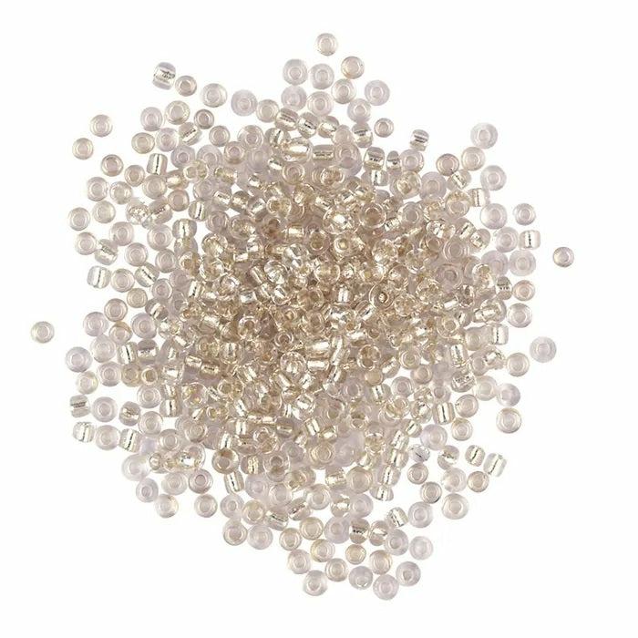 Seed Beads |   1.8Mm Silver Colour Glass Seed Beads Jewellery Making Supplies Seed Beads