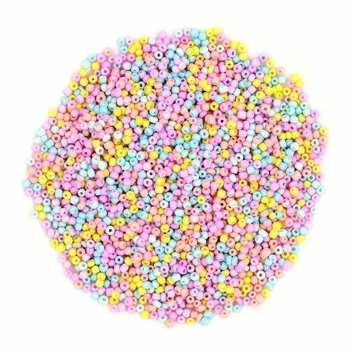 Seed Beads |   2Mm Pastel Colours Seed Beads Jewellery Making Supplies Seed Beads