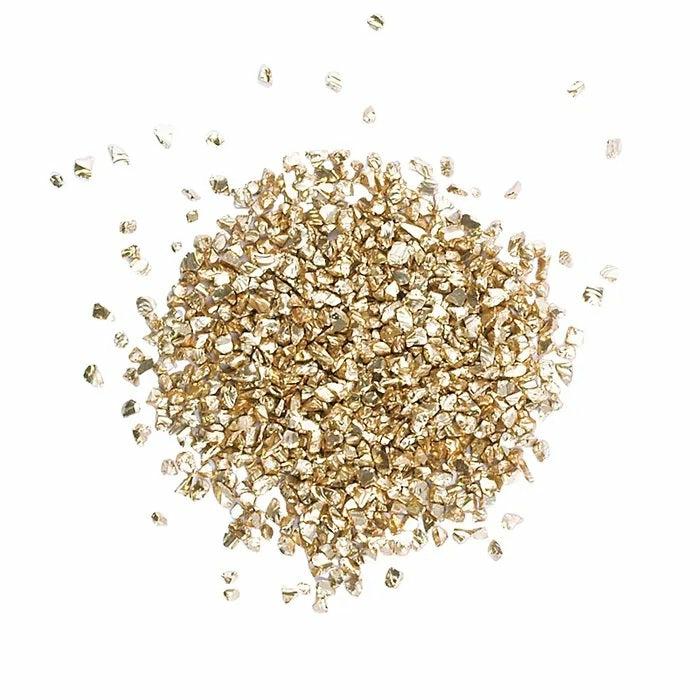 Seed Beads |   Glass Chips No Hole Bead (Available In 2 Colours) Jewellery Making Supplies Gold