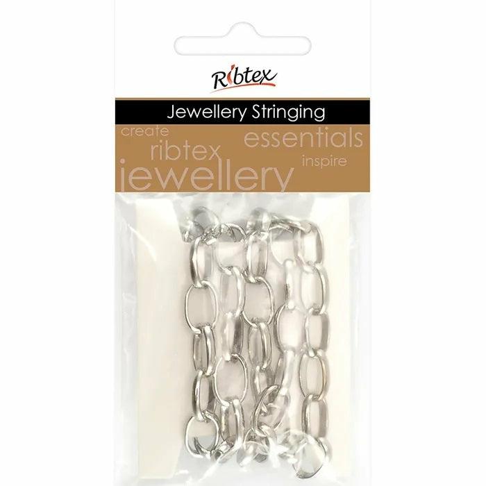 Stringing Materials |   12Mm X 7Mm Metal Alloy Oval Link Chain Jewellery Making Supplies Stringing Materials