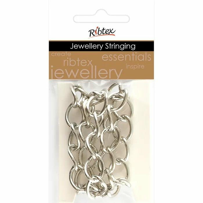 Stringing Materials |   14Mm X 11Mm Metal Alloy Oval Twisted Link Chain Jewellery Making Supplies Stringing Materials