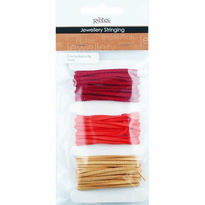 Stringing Materials |   2.5Mm Faux Suede Thonging (Available In 5 Colours) Jewellery Making Supplies Beige - Tan - Brown