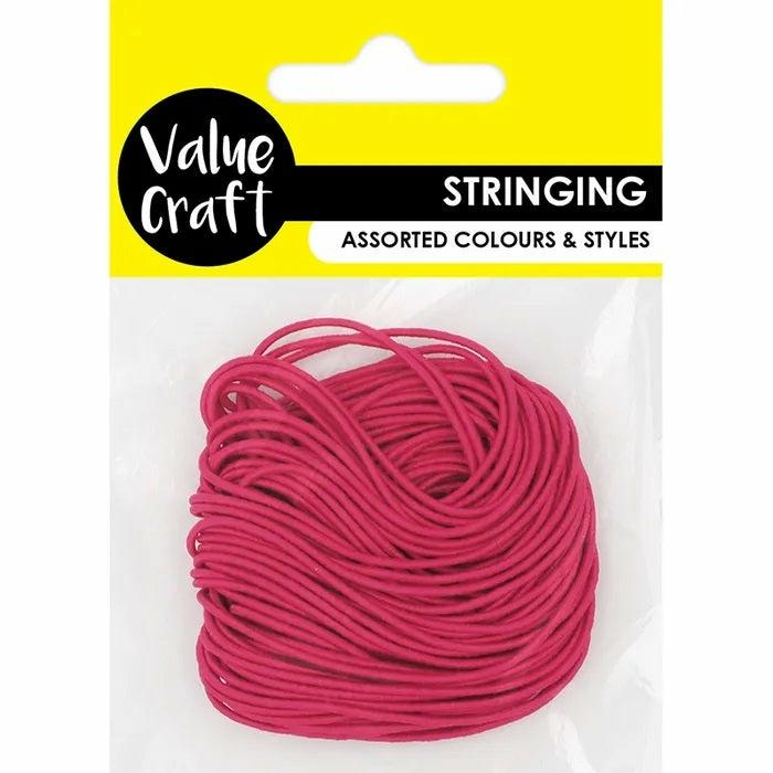 Stringing Materials |   2Mm Hot Pink Elastic Thread Jewellery Making Supplies Stringing Materials