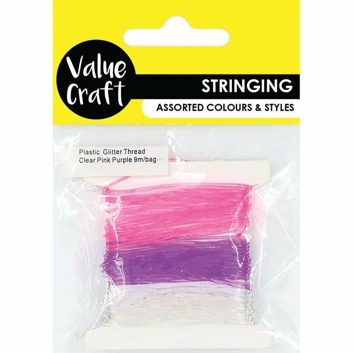 Stringing Materials |   2Mm Plastic Glitter Thread Jewellery Making Supplies Stringing Materials