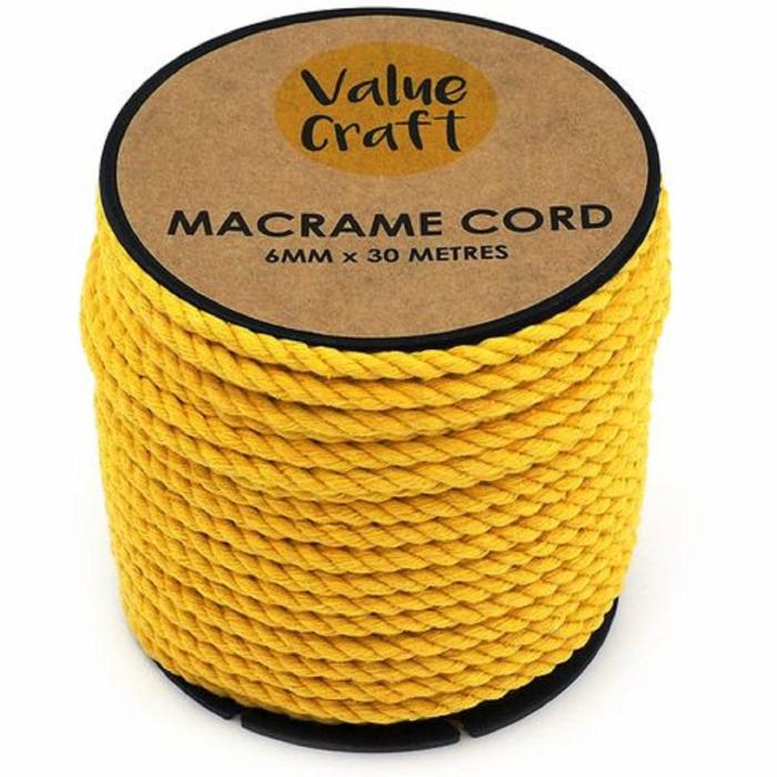 Stringing Materials |   6Mm Macrame Cord (Available In 6 Colours) Jewellery Making Supplies Black