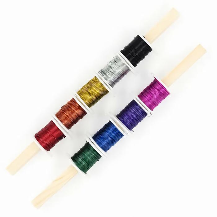 Stringing Materials |   9Pcs Metallic Assorted Colours Stringing Wire Jewellery Making Accessories Jewellery Making Accessories