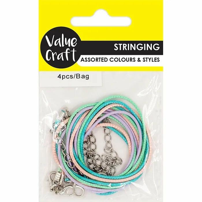 Stringing Materials |   Pastel Colours Cord Necklace Jewellery Making Supplies Stringing Materials