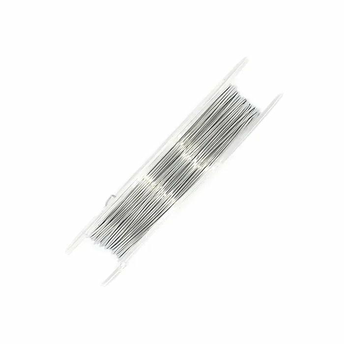 Stringing Materials |   Silver Colour 26 Gauge Designer Wire Jewellery Making Supplies Stringing Materials