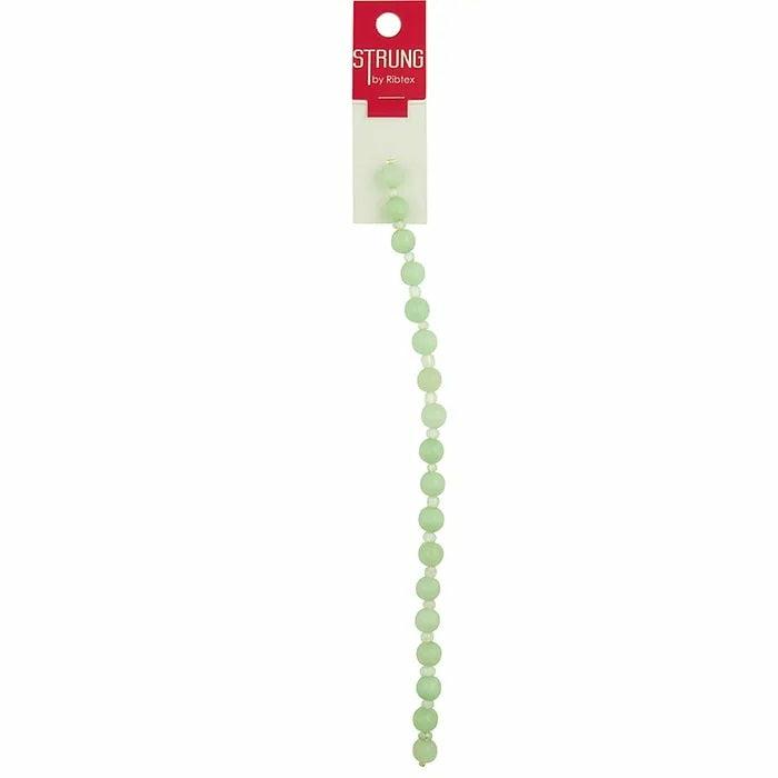 Strung Beads |   8Mm Jade Colour Round Stone Strung Beads Jewellery Making Supplies Strung Beads