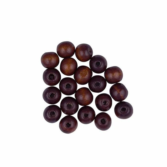 Wooden Beads |   12Mm Walnut Wooden Round Beads Jewellery Making Supplies Wooden Beads