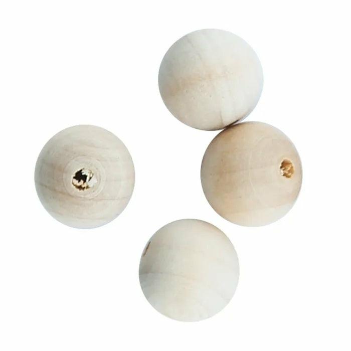 Wooden Beads |   18Mm Natural Wooden Round Beads Jewellery Making Supplies Wooden Beads