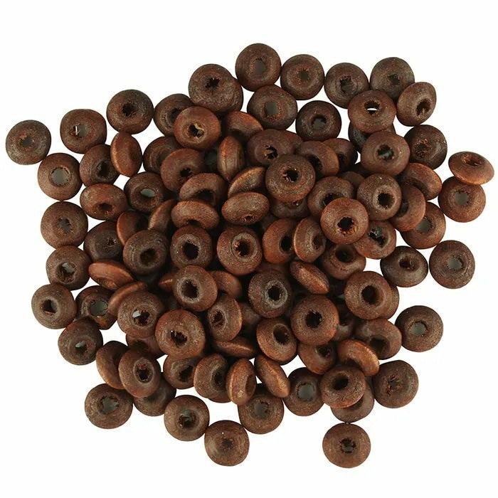 Wooden Beads |   6Mm Rondelle Wooden Beads Jewellery Making Supplies Wooden Beads