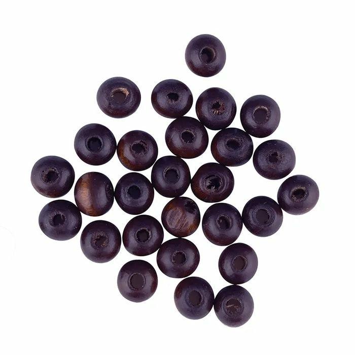 Wooden Beads |   8Mm Dark Brown Round Shape Wooden Beads Jewellery Making Supplies Wooden Beads