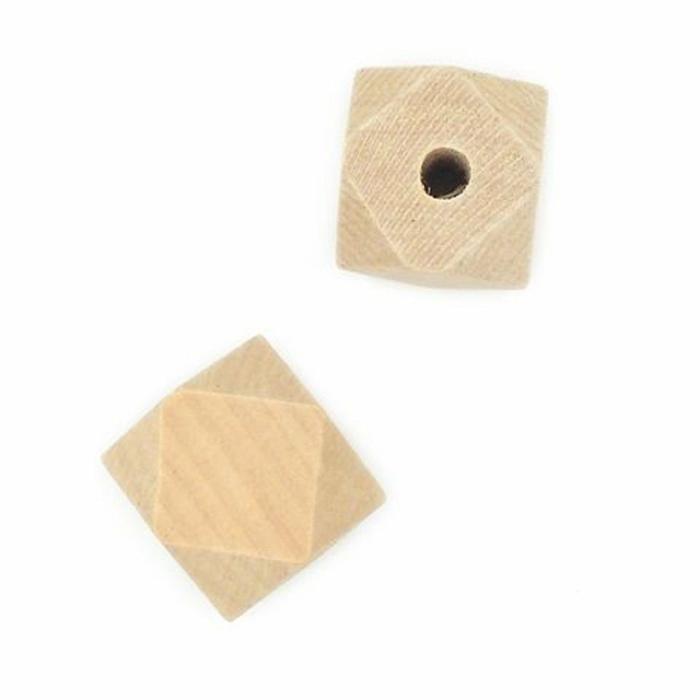 Wooden Beads |   Large Macrame Cut Edge Wooden Beads Jewellery Making Supplies Wooden Beads