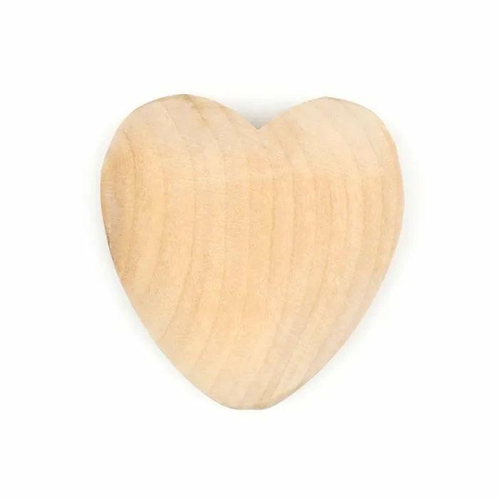 Wooden Beads |   Large Wooden Heart Shape Beads Jewellery Making Supplies Wooden Beads