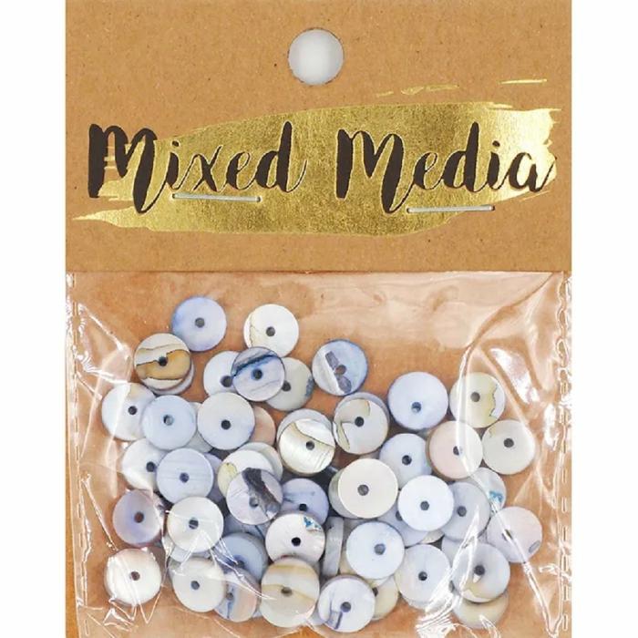 Shell Beads |   Blue Colour Shell Heishi Beads Jewellery Making Supplies Shell Beads