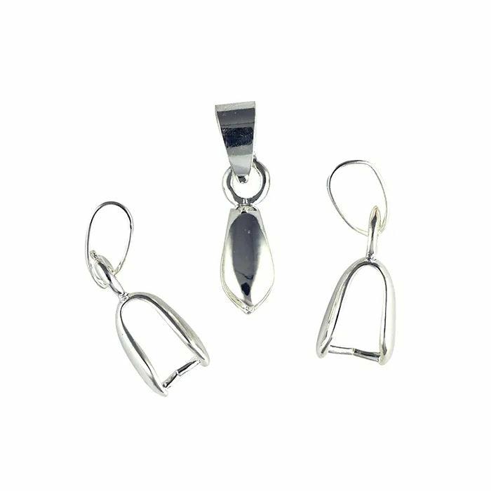 Charms & Pendants |   20Mm Metal Alloy Pendant Bale (Available In 3 Colours) Charms & Pendants Bright Silver