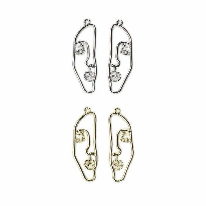 Charms & Pendants |   Abstract Face Shape Charms Charms & Pendants Charms & Pendants