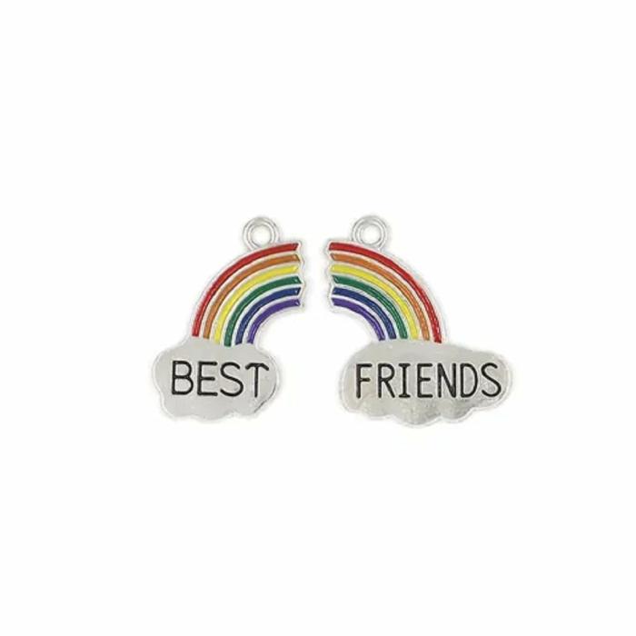 Charms & Pendants |   Rainbow Shape Best Friends Charms Charms & Pendants Charms & Pendants