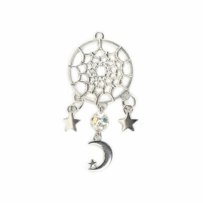 Jewellery Making Accessories |   Dreamcatcher Shape With Moon Charm Jewellery Making Accessories Jewellery Making Accessories