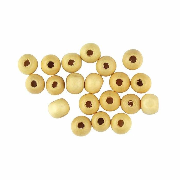 Wooden Beads |   8Mm Natural Round Shape Wooden Beads Jewellery Making Supplies Wooden Beads